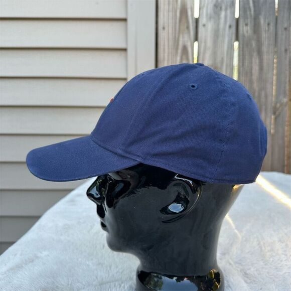 Nike Unisex Navy Blue Adjustable Cap with Embroidered Swoosh Logo